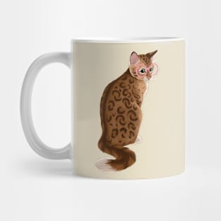 Specs and spots cat Mug